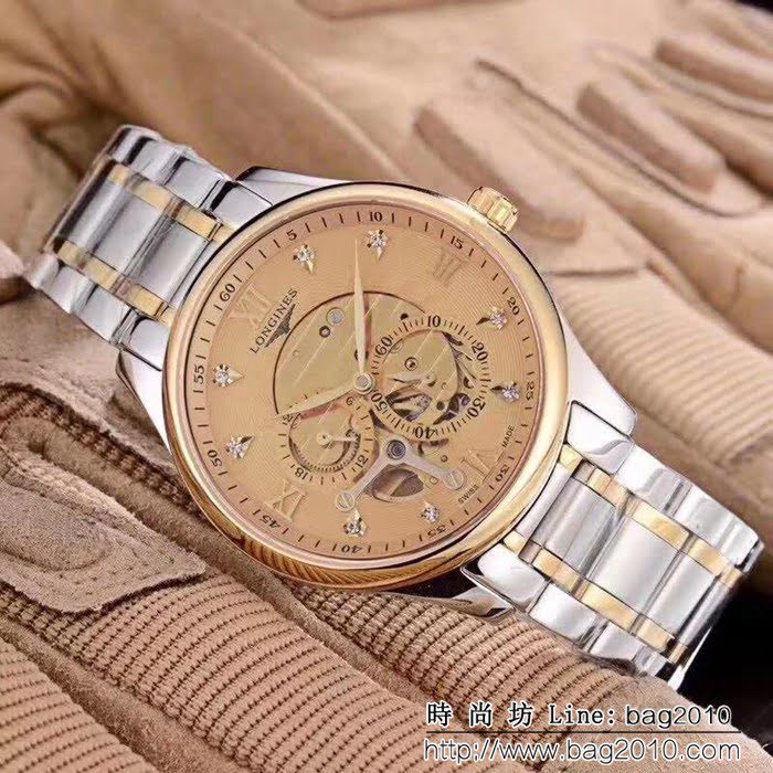 LONGINES浪琴 名匠系列 獨特四針分離精品男士腕表 WSS1188